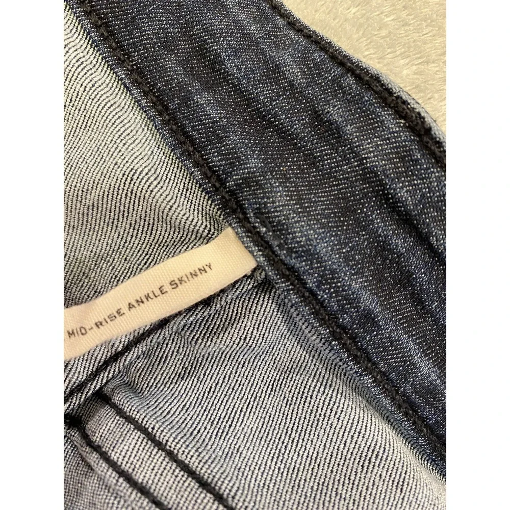 Rag Bone Jeans Women Size 29 Cate Mid Rise Ankle Skinny Dark Blue Wash Denim USA